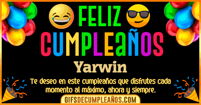 Feliz Cumpleaños Yarwin